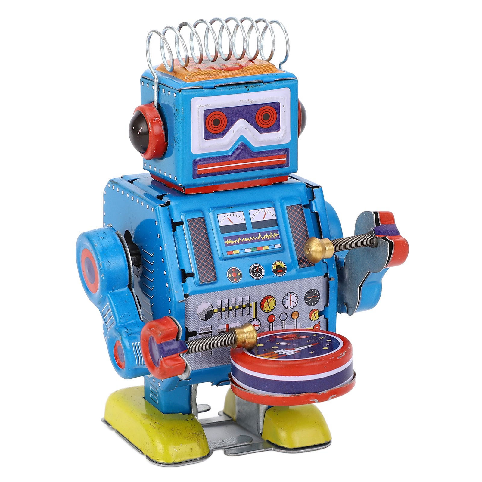 Vintage Toys Collection - Robot Clockwork Yaratıcı El Yapımı Davul
