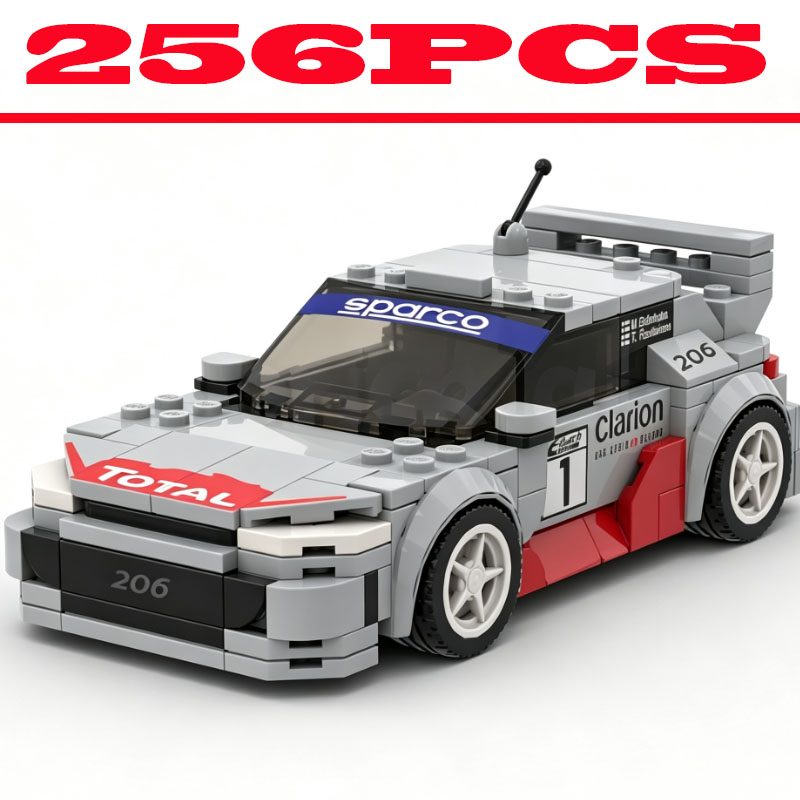 Vintage Toys Collection - Vintage Ralli Yarış Arabası Yapı Blokları