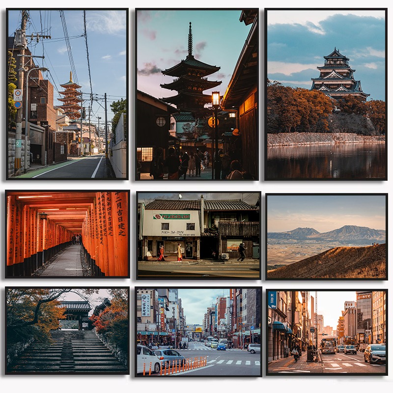Vintage Japon Simgesel Yapılar - Vintage Collectible Posters incelemesi ve fiyatı