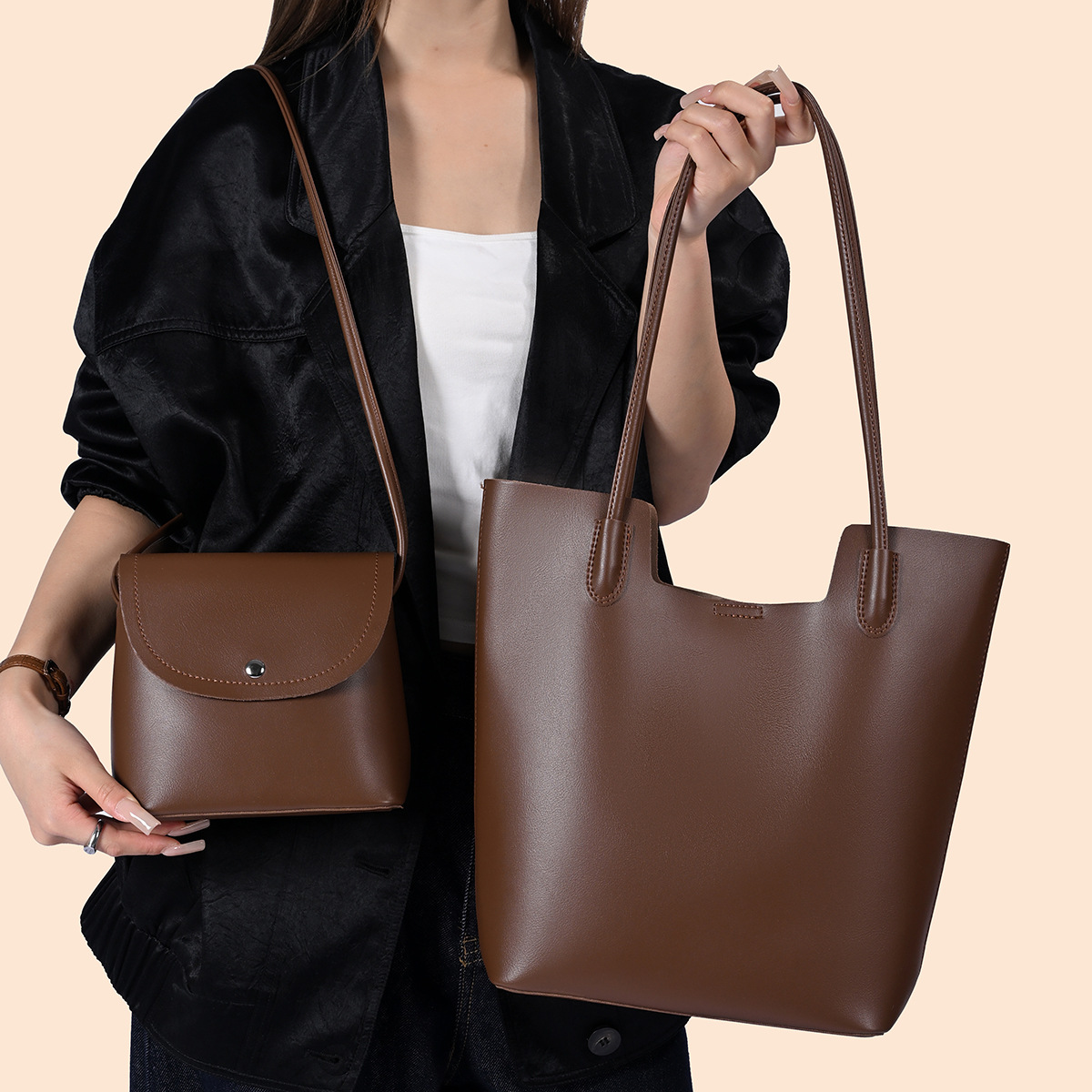 Kadınlar için PU Deri Omuz Çan - Vintage Zipper incelemesi ve fiyatı